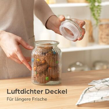 Банка для конфет с крышкой 1 л Praknu