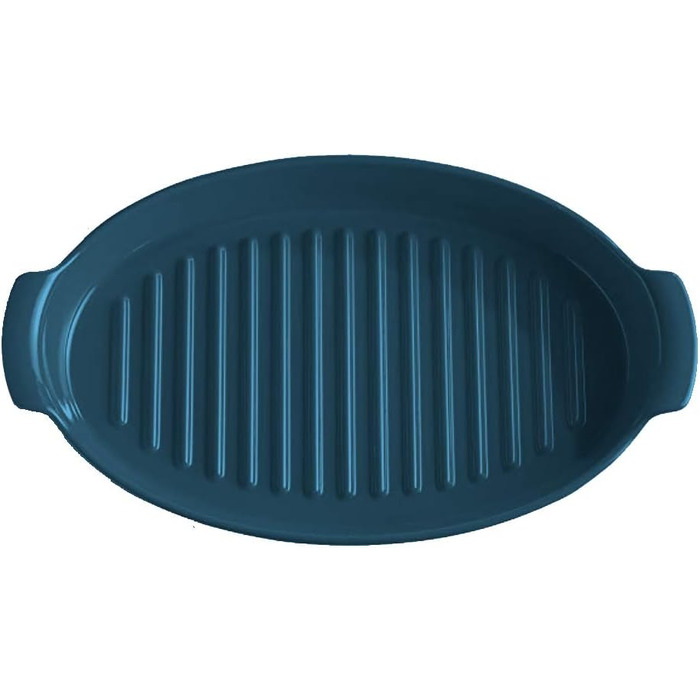 Форма для запікання риби, овальна 42x25х10 см, темно-синя Emile Henry