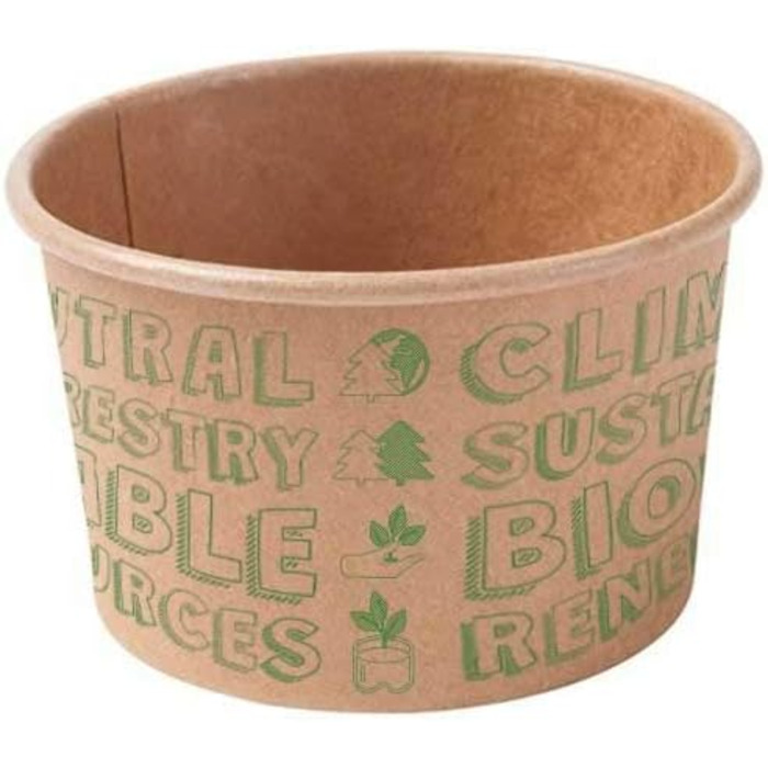 Набір паперові стаканчики для морозива 50 шт. 75 мл BIOZOYG