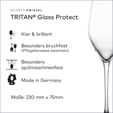 Набір з 4 шт.), об&39ємні коктейльні келихи для креативних міксів напоїв, кришталеві келихи Tritan, які можна мити в посудомийній машині, зроблено в Німеччині (Арт. 123628) (Келіх для ігристого вина (4 шт.))