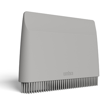 Щітка зі скребком 10,2х7,6х1,5 см сіра Flex Umbra