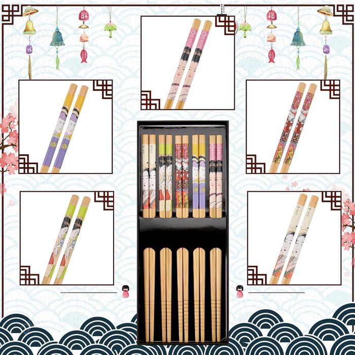 Набір для суші 20 предметів чорний Mbsomnus