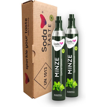 Набір із 2 змінних CO2-балонів з натуральним м'ятним смаком SodaTASTE