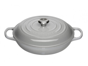 Сковорода-жаровня чавунна 30 см, Perlgrau Le Creuset