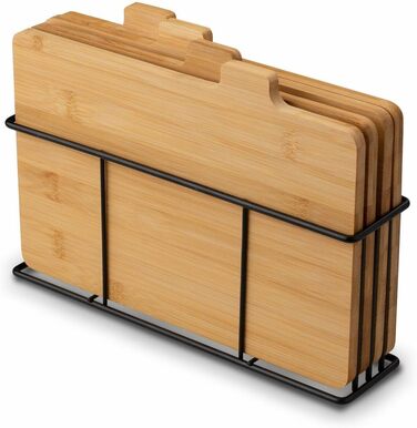 Набір із 4 дошок розділювальних з кедровою підставкою Tadar