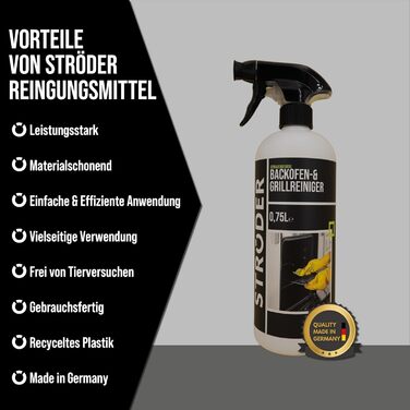 Засіб для миття духовок та грилів 750 мл STRÖDER
