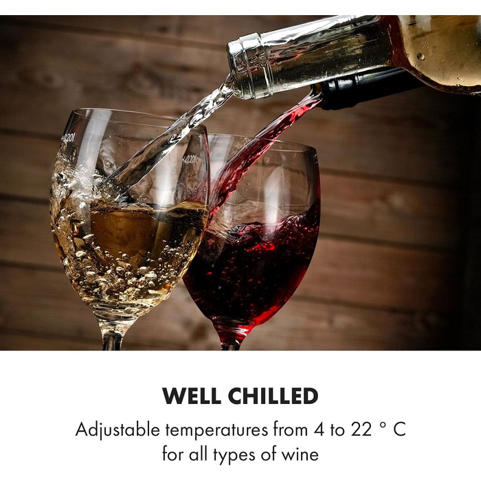 Винний холодильник до 12 пляшок чорний Klarstein