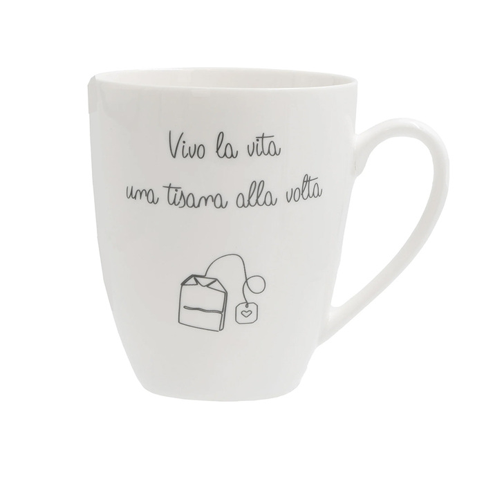 Кухоль для чаю La Porcellana Bianca GLI ONESTI Buonanotte, порцеляна, 450 мл