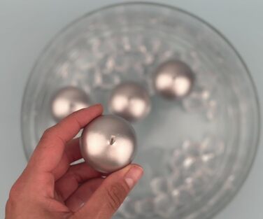 Плаваючі свічки 50 шт. плаваючі свічки Ø 40 мм (рожеве золото) (срібло)