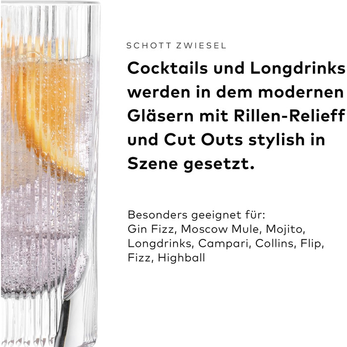 Набір келихів для лонгдрінків 4 шт 410 мл Fave Schott Zwiesel