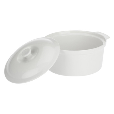 Каструля з кришкою, порцеляна, діамтр 28 см La Porcellana Bianca CORTONA