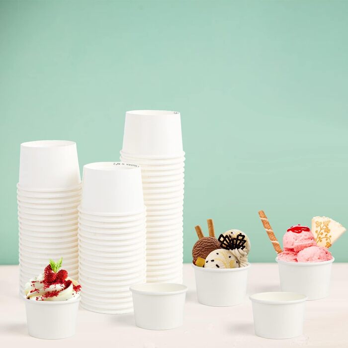 Набір паперові стаканчики для морозива 60 шт. 85 мл VEYLIN