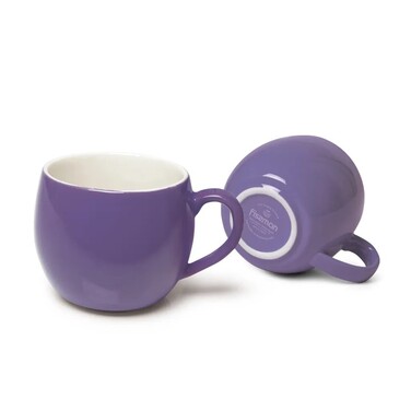 Комплект з двох кухлів Fissman 320 мл кераміка ліловий (9518)