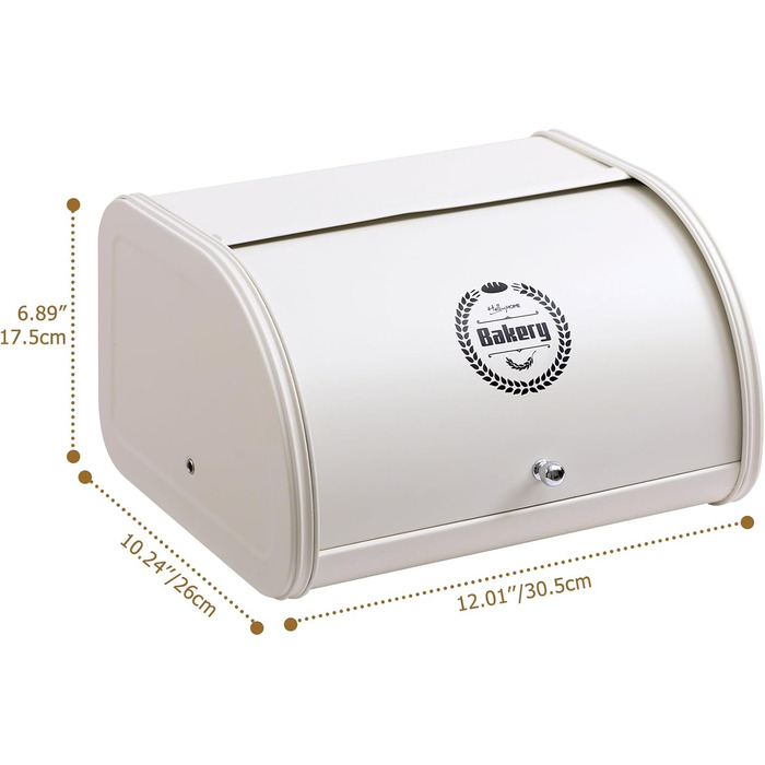 Хлібниця з кришкою що згортається 30,5 x 26 x 17,5 см HollyHOME