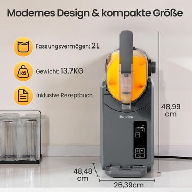 Слаш-машина для приготовления напитков 2 л. inoviva