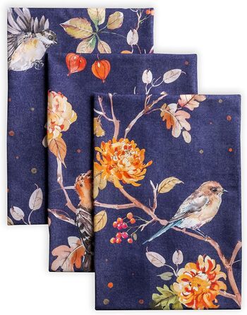 Набір із 3 багатоцільових кухонних рушників Барних рушників День подяки/Різдво (50 см x 70 см) (28 - Килим - Безкінечність, 50 x 70 см (Набір із 3 шт.)), 39 Hermine Noel