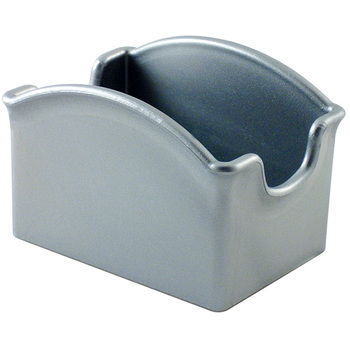 C010MS Підставка для цукру та чаю  8x5,5x4 см, колір срібний