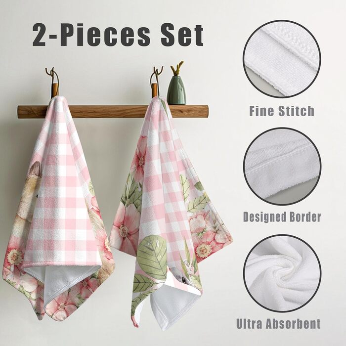 Різдвяні кухонні рушники Kwlegh, рушник для рук, різдвяна ялинка, цукерка-тростина, сніжинка, рушник для пальців, набір з 2 шт. , милий чоловічий банний рушник, високопоглинаючі рушники, 36 x (великодні)