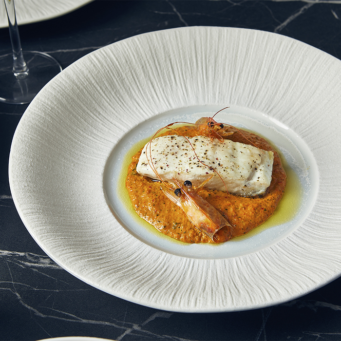 Тарілка глибока 30 см, Incise Porcelain Lucine, GenWare