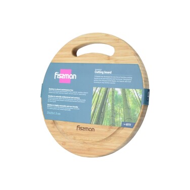 Разделочная доска круглая Fissman 25x25x1,9см (8777)