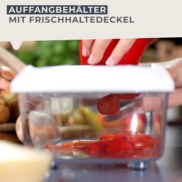 Багатофункціональний подрібнювач овочів з 11 різними насадками 25,5 x 14,9 x 9,5 см Fackelmann