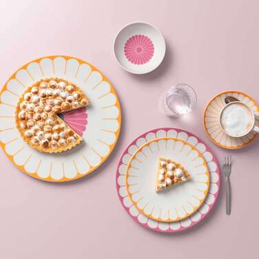 Набор столовой посуды на 2 персоны, 8 предметов, желтый Fleur Villeroy & Boch