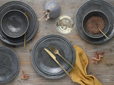 Набір тарілок на 6 персон, 18 предметів, Камінь Orient Mandala Creatable