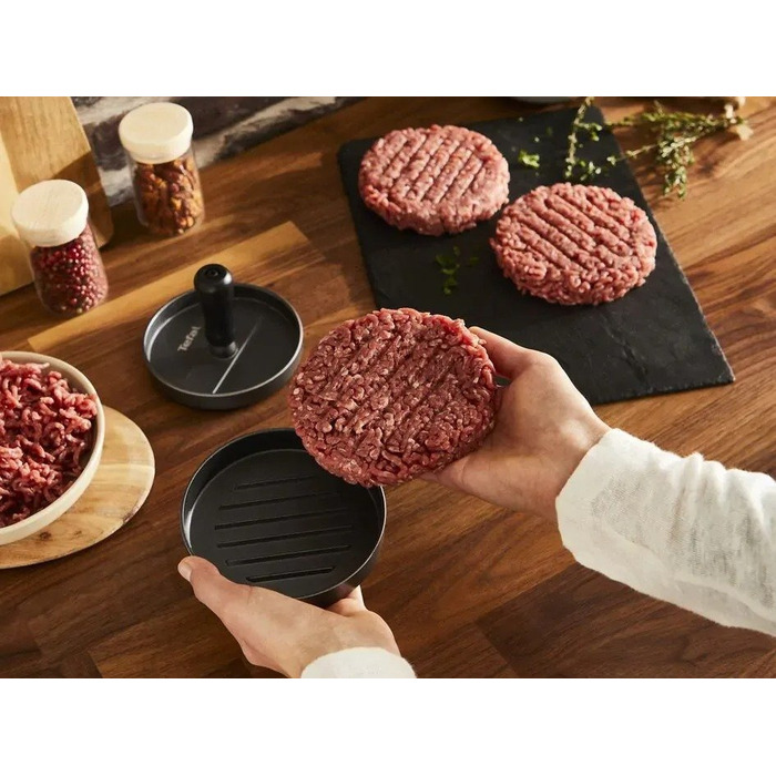 Tefal Пресс для бургеров, алюминий, черно-серый