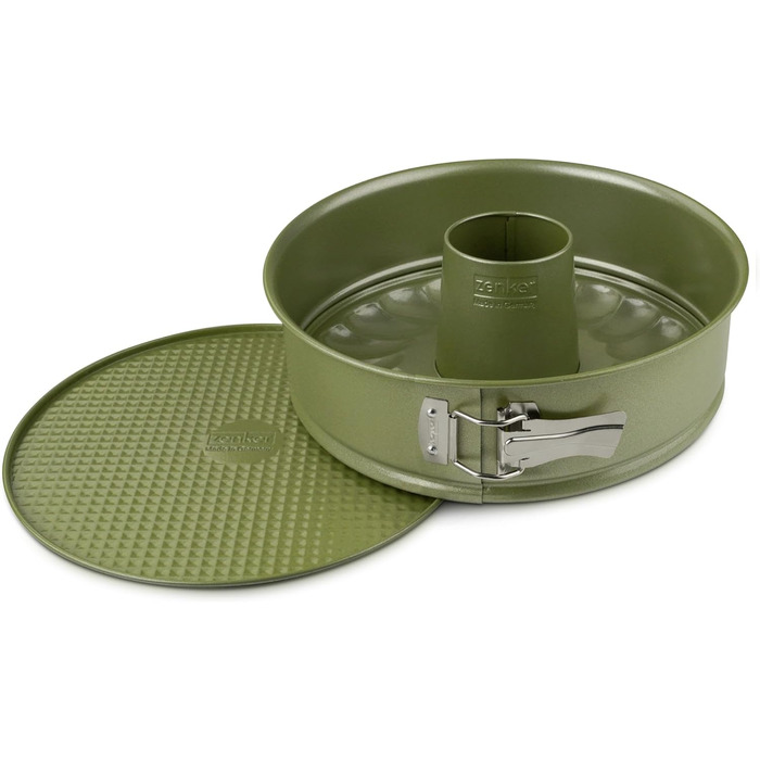 Форма для випічки роз'ємна 26 см з плоским і трубчастим дном Green Vision Zenker