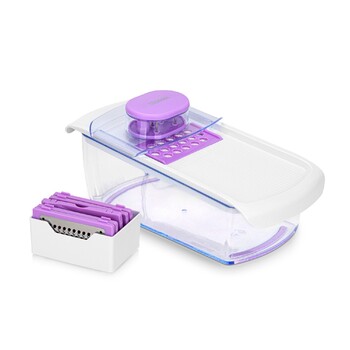 Терка Fissman шинковказ з контейнером 28x13x12 см з 6 змінними лезами нержавеющая сталь (18640)