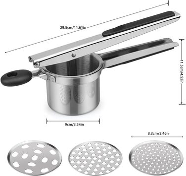 Прес для картоплі з нержавіючої сталі Atliberswo