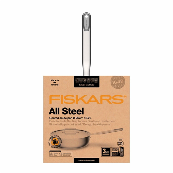 Сотейник Fiskars All Steel 26 см матовий (1064746)