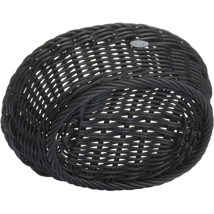 Багатоцільовий кошик 32 x 23 x 7 см, синтетичне волокно, (чорний, маленький) Saleen