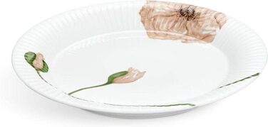 Тарелка 27 см, белая с акварельным узором Poppy Hammershøi Kähler