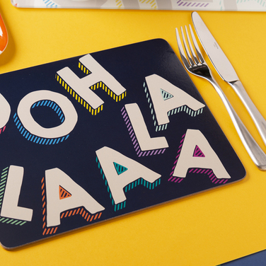 Набор пробковых подставок под тарелки CreativeTops Ooh La La, 29 x 21,5 см, 4 шт.