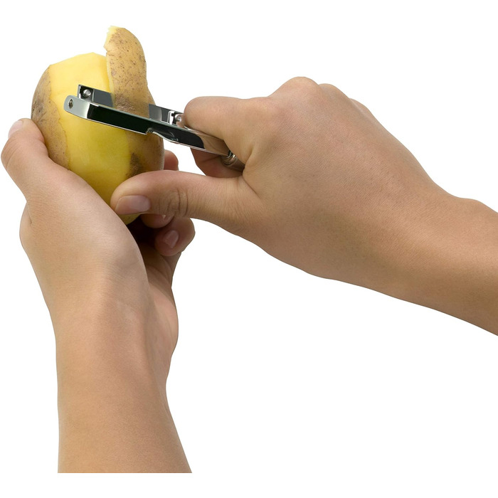 Набір віночків WMF Profi Plus 3 шт. и, віночок з нержавіючої сталі частково матовий, віночок, віночок, віночок, можна мити в посудомийній машині (комплект з картоплечисткою)