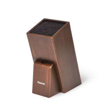 Подставка для кухонных ножей и ножниц Fissman 11x11x26 см Венге (2875)