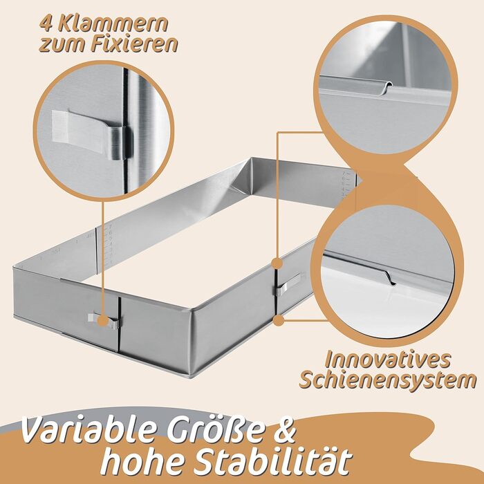 Форма для випічки з нержавіючої сталі заввишки 8 см 4smile