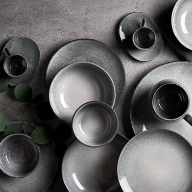 Набір посуду SPRINGLANE Misty Cliff 24 шт., Столовий сервіз з кераміки на 4 персони (4 шт. и (1 упаковка))