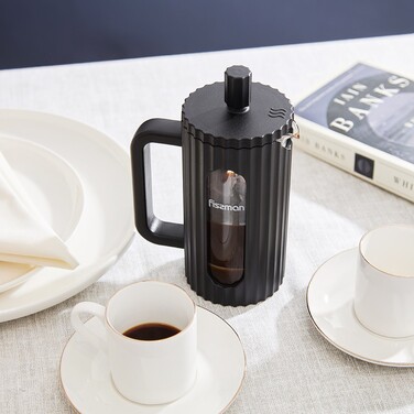 Заварювальний чайник Fissman з поршнем 350 мл скляна колба (9150)