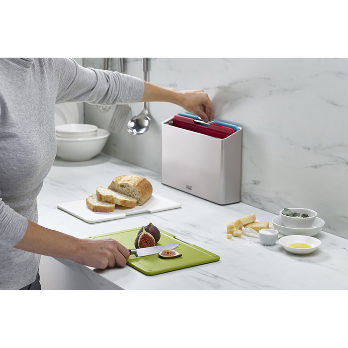 Набір обробних дощок, 7,5 х 22,2 х 32 см, срібло Folio Regular Joseph Joseph