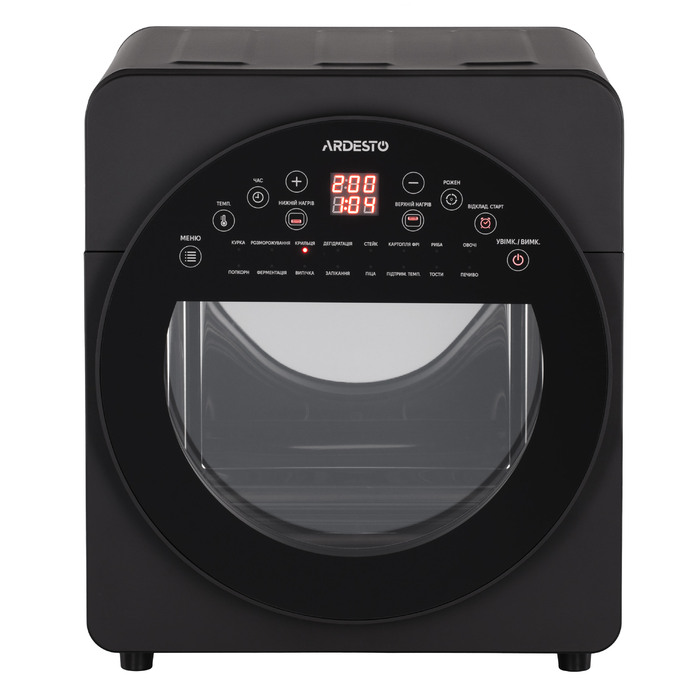 ARDESTO Мультипіч, 1700Вт, об'єм-14.5л, сенсорне керування, 50-220°C, нержав.сталь/пластик, сіро-чорний