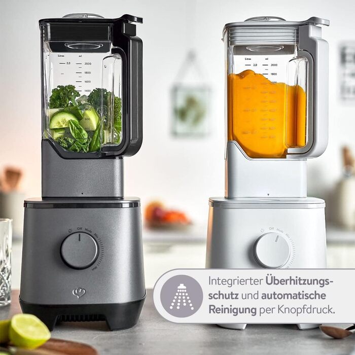 Высокопроизводительный блендер 2000 Вт 32000 об/мин с функцией самоочистки Springlane Kitchen