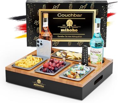 Органайзер для снеків 40 х 34 х 7,5 см чорний Mihoho