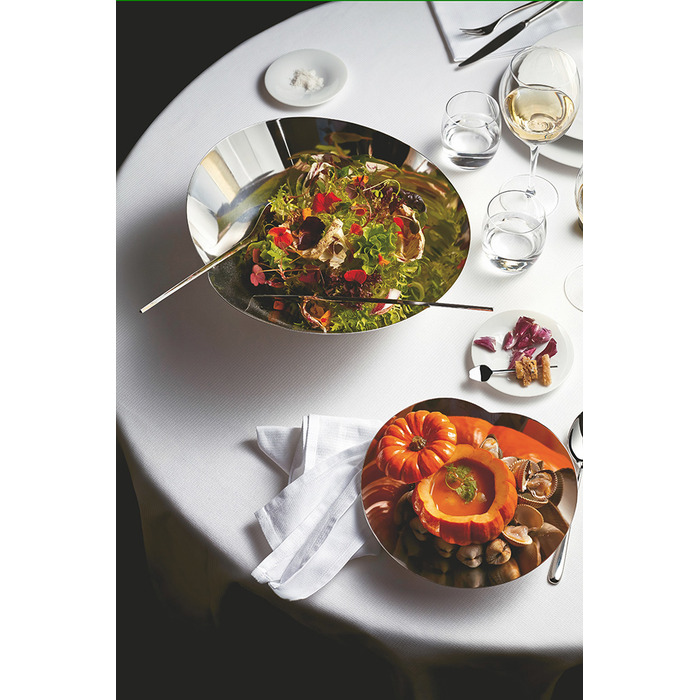 Салатниця 23,5х6х21 см металік Human Collection Alessi