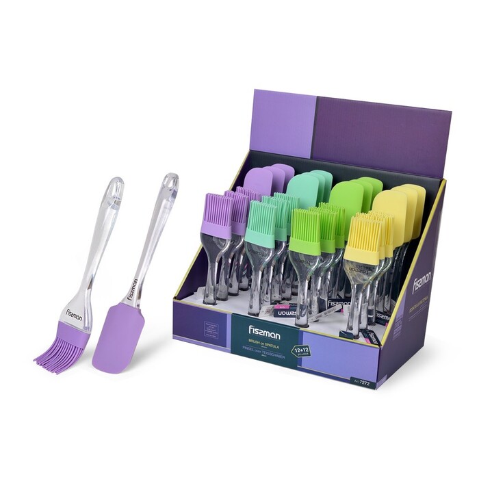 Силіконові лопатка і пензлик Fissman (7272)