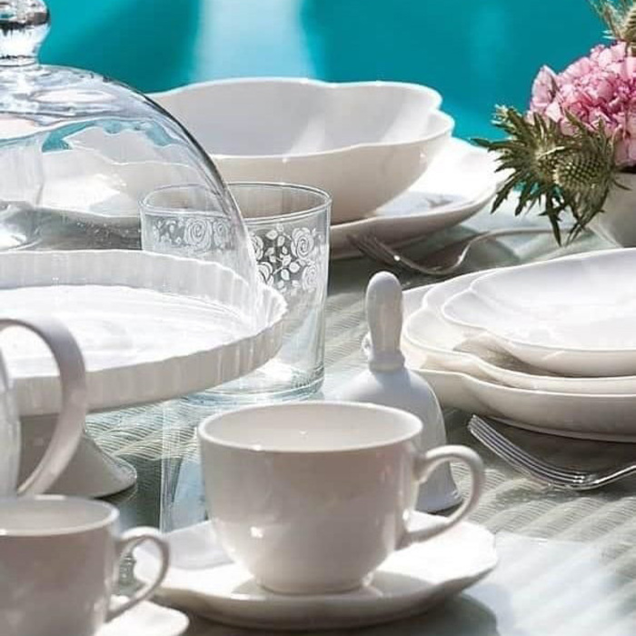 Чашка для чая с блюдцем La Porcellana Bianca VILLADEIFIORI, фарфор, 200 мл