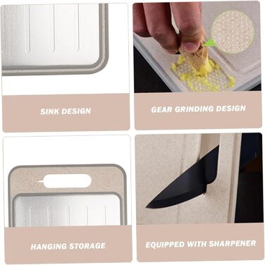 Дошка для розморожування та нарізання 31,1 х 21 см, білий/бежевий SMELEYOU