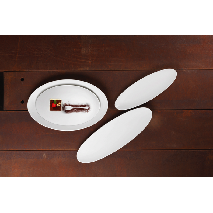 Блюдо сервіровки 33 x 18 см овальне біле Fashion Seltmann