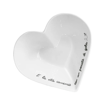 Мисочка в форме сердца La Porcellana Bianca GLI ONESTI HEART, фарфор, диам. 16 см